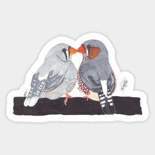 Zebra Finch Sticker